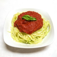 Zucchini Spaghetti with Marinara Sauce Plus a Bonus Vegan Alfredo Sauce Recipe